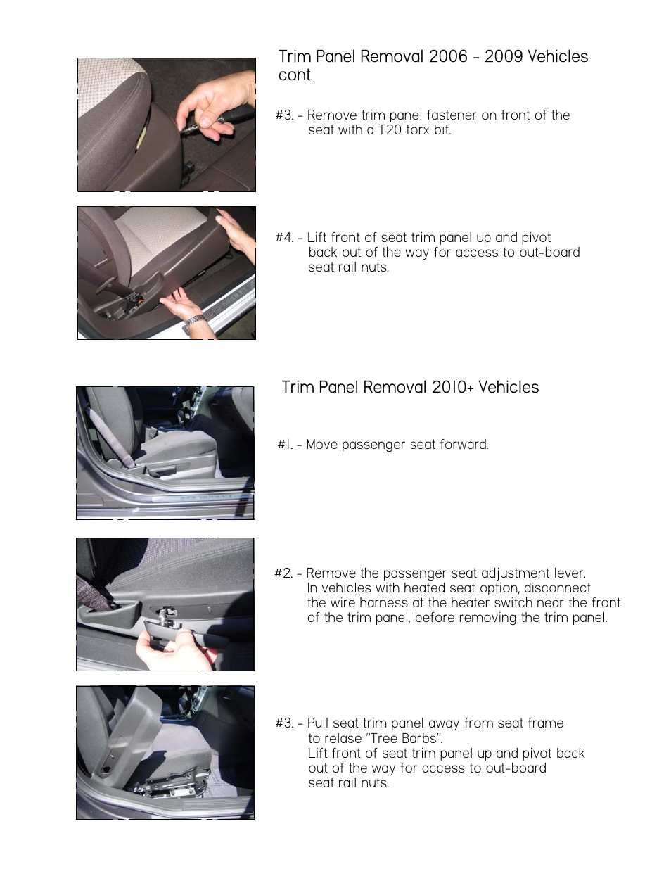 Trim panel removal 2010+ vehicles | Gamber-Johnson 7160-0222 User Manual | Page 2 / 4