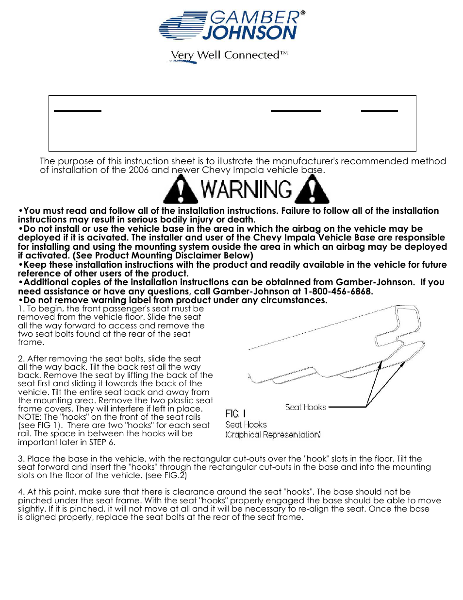 Gamber-Johnson 7160-0055 User Manual | 3 pages