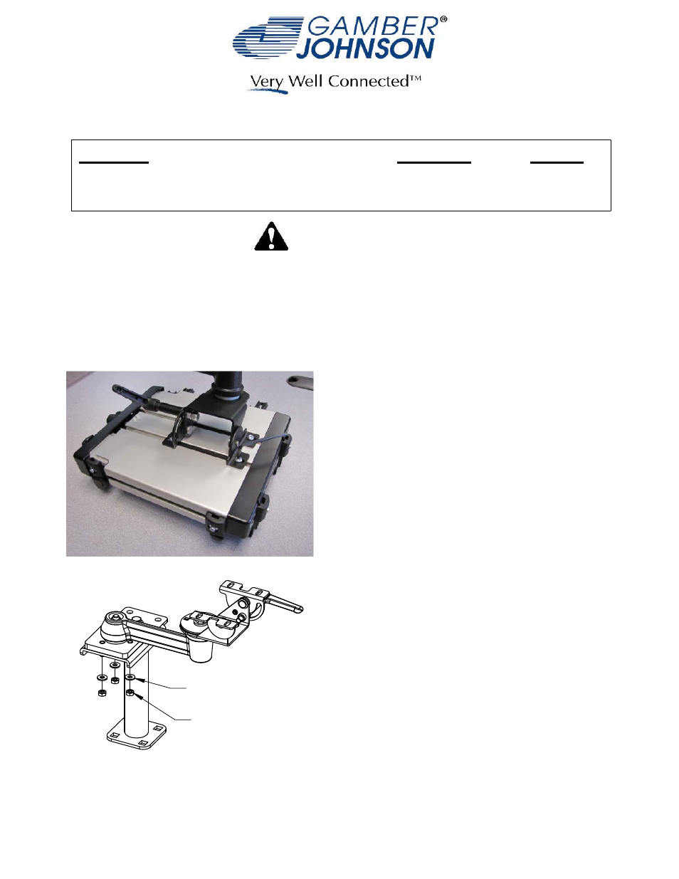 Gamber-Johnson 7160-0497 User Manual | 1 page