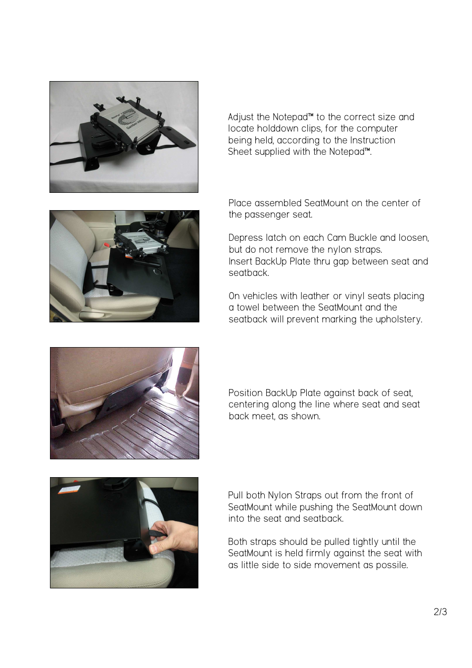 Gamber-Johnson 7160-0033 User Manual | Page 2 / 3