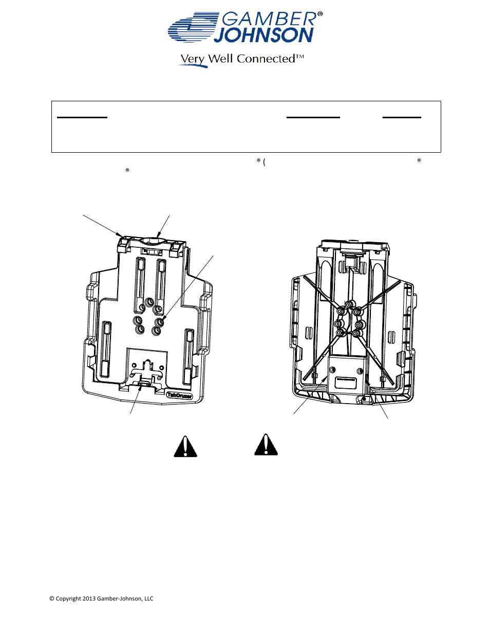Gamber-Johnson 7160-0453-xx User Manual | 2 pages