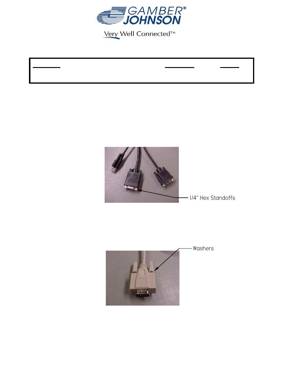 Gamber-Johnson 7160-0344 User Manual | 2 pages