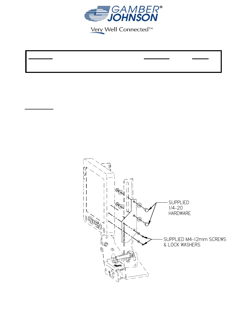 Gamber-Johnson 7160-0276 User Manual | 1 page