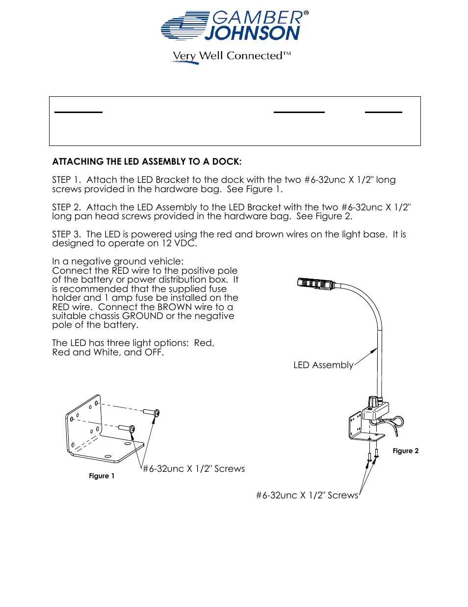 Gamber-Johnson 7160-0101 User Manual | 1 page