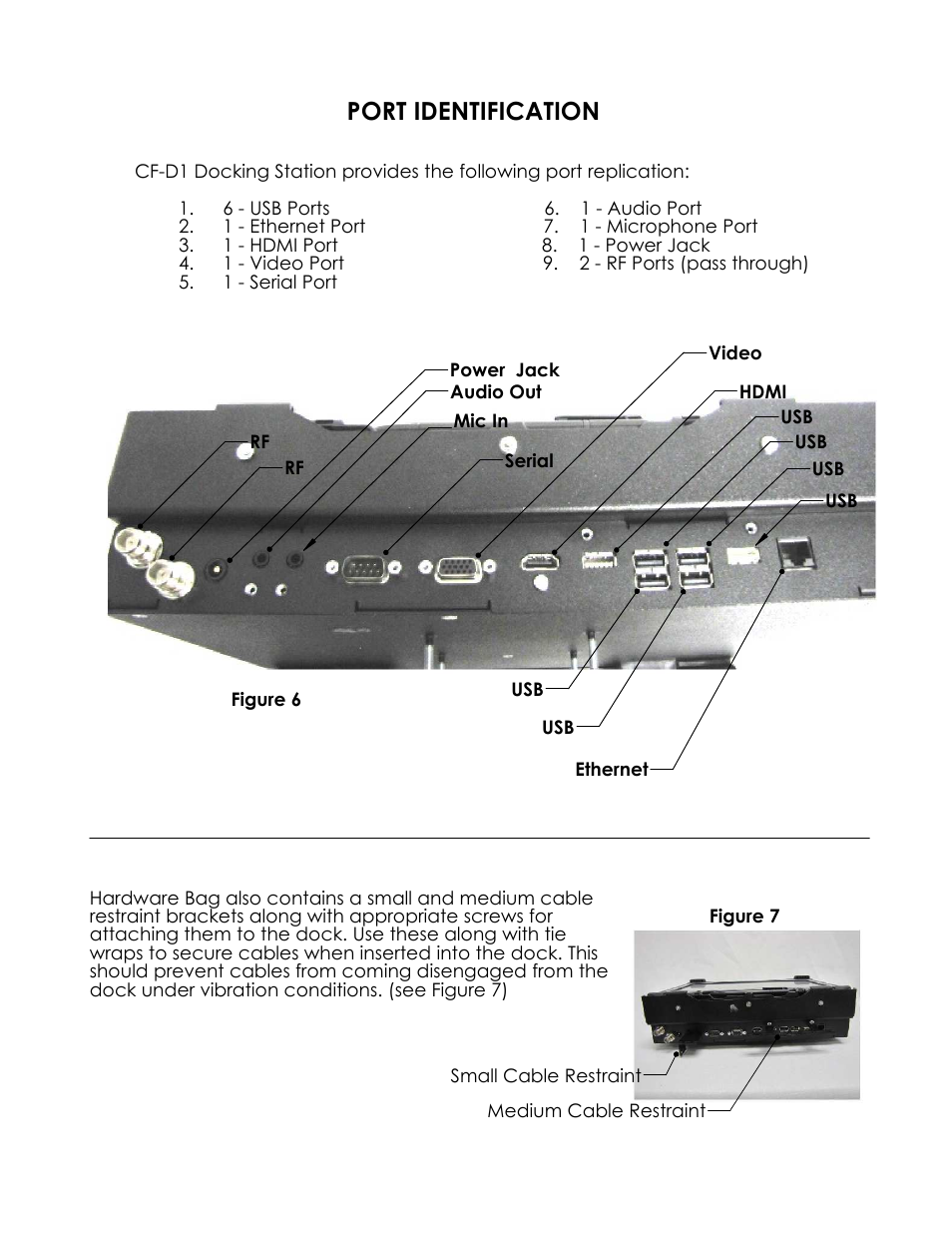 Port identification | Gamber-Johnson 7160-0470-xx User Manual | Page 5 / 6