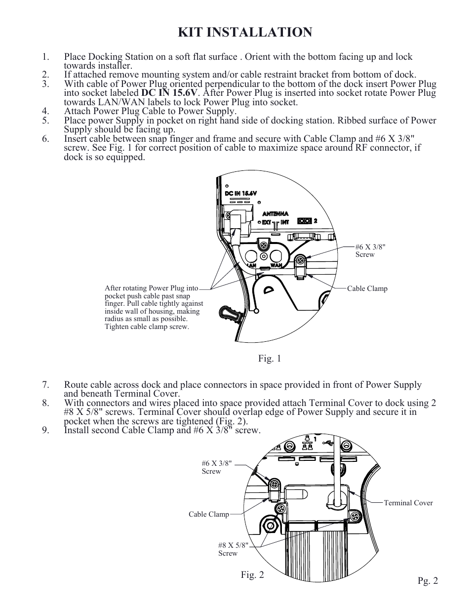 Pg 2, Detail view a (1 : 2), Detail view b (1 : 2) | Kit installation | Gamber-Johnson 7160-0496 User Manual | Page 2 / 4