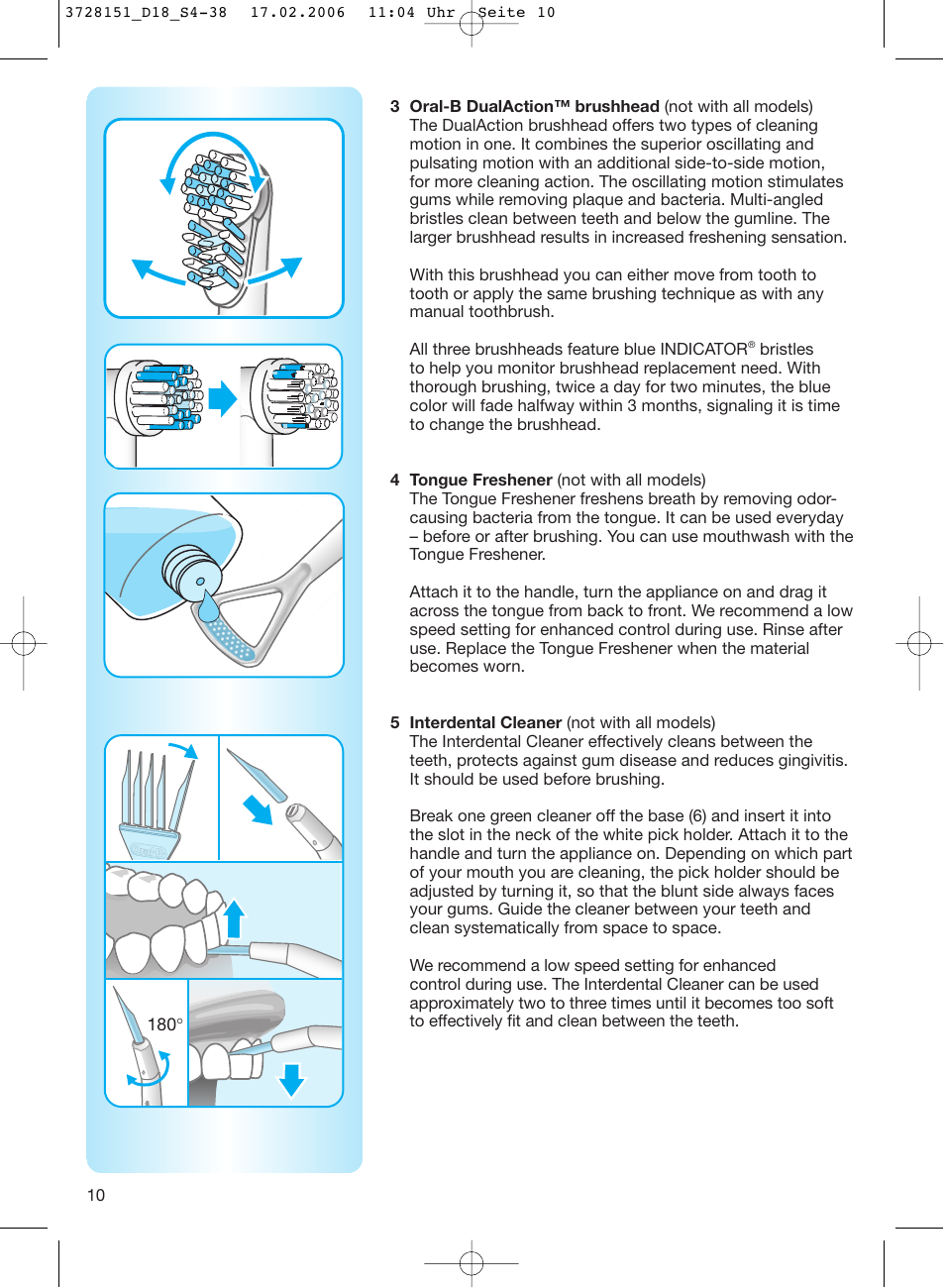 Braun 8000 series User Manual | Page 10 / 34