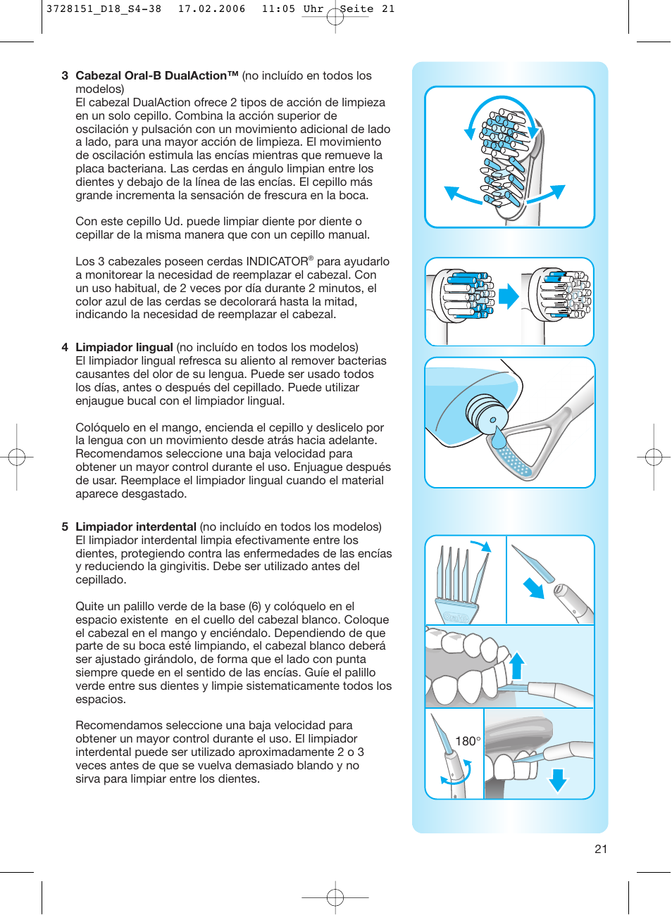 Braun 8000 series User Manual | Page 21 / 34