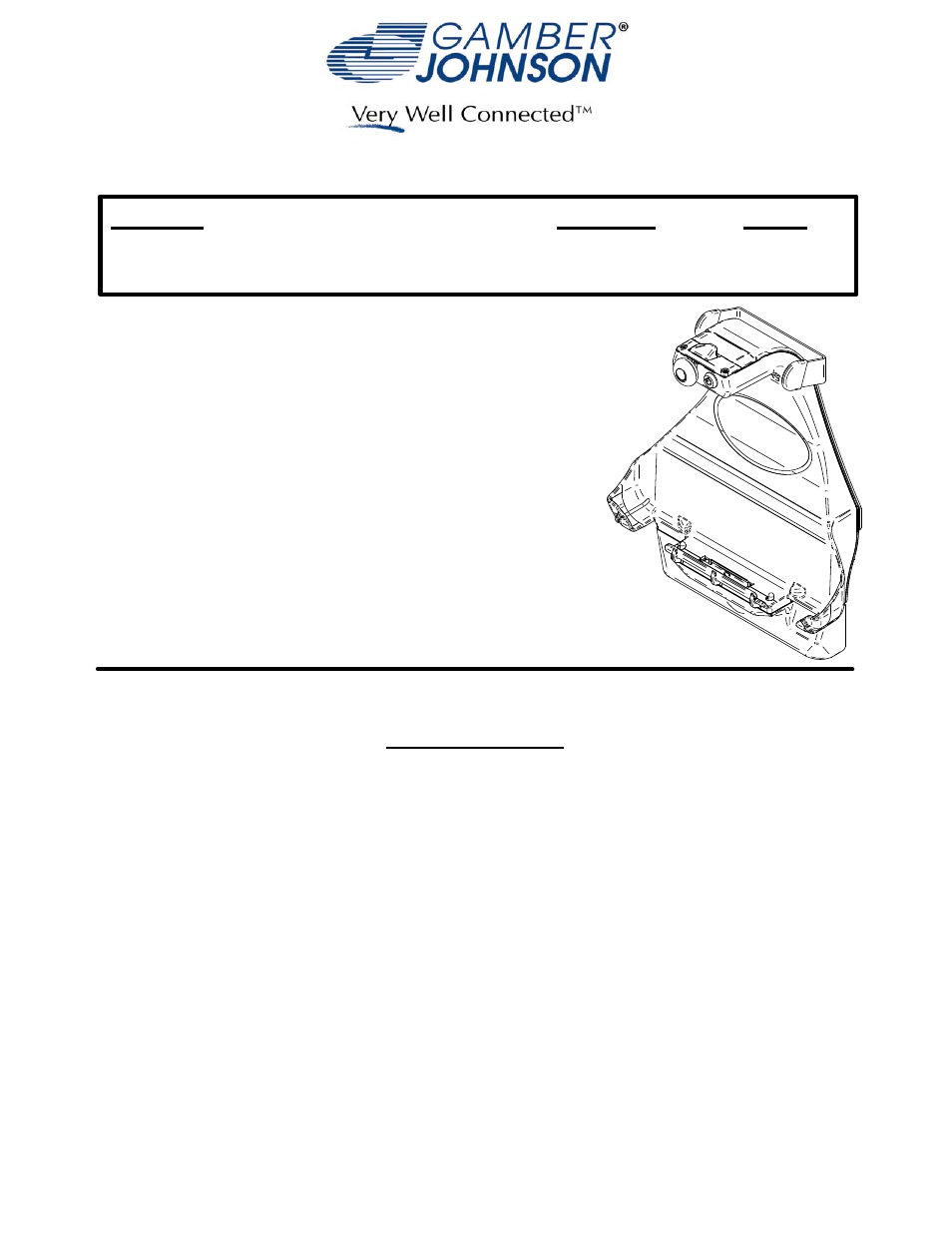 Gamber-Johnson 7160-0349 User Manual | 4 pages