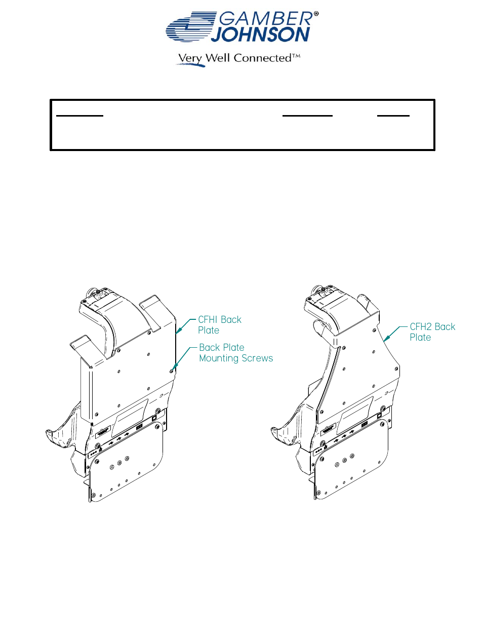 Gamber-Johnson 7160-0385 User Manual | 1 page