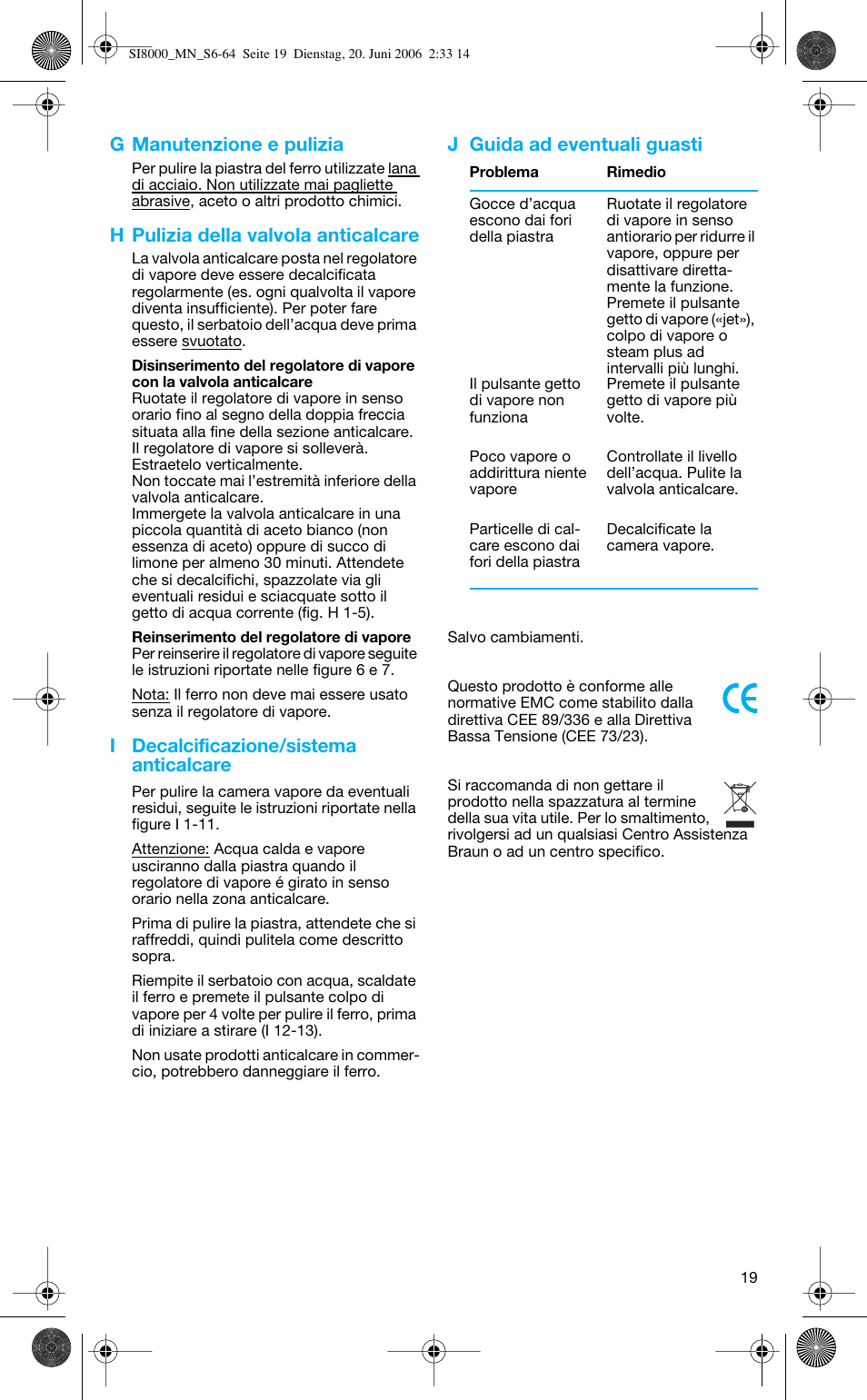 Braun SI 8595 User Manual | Page 19 / 61