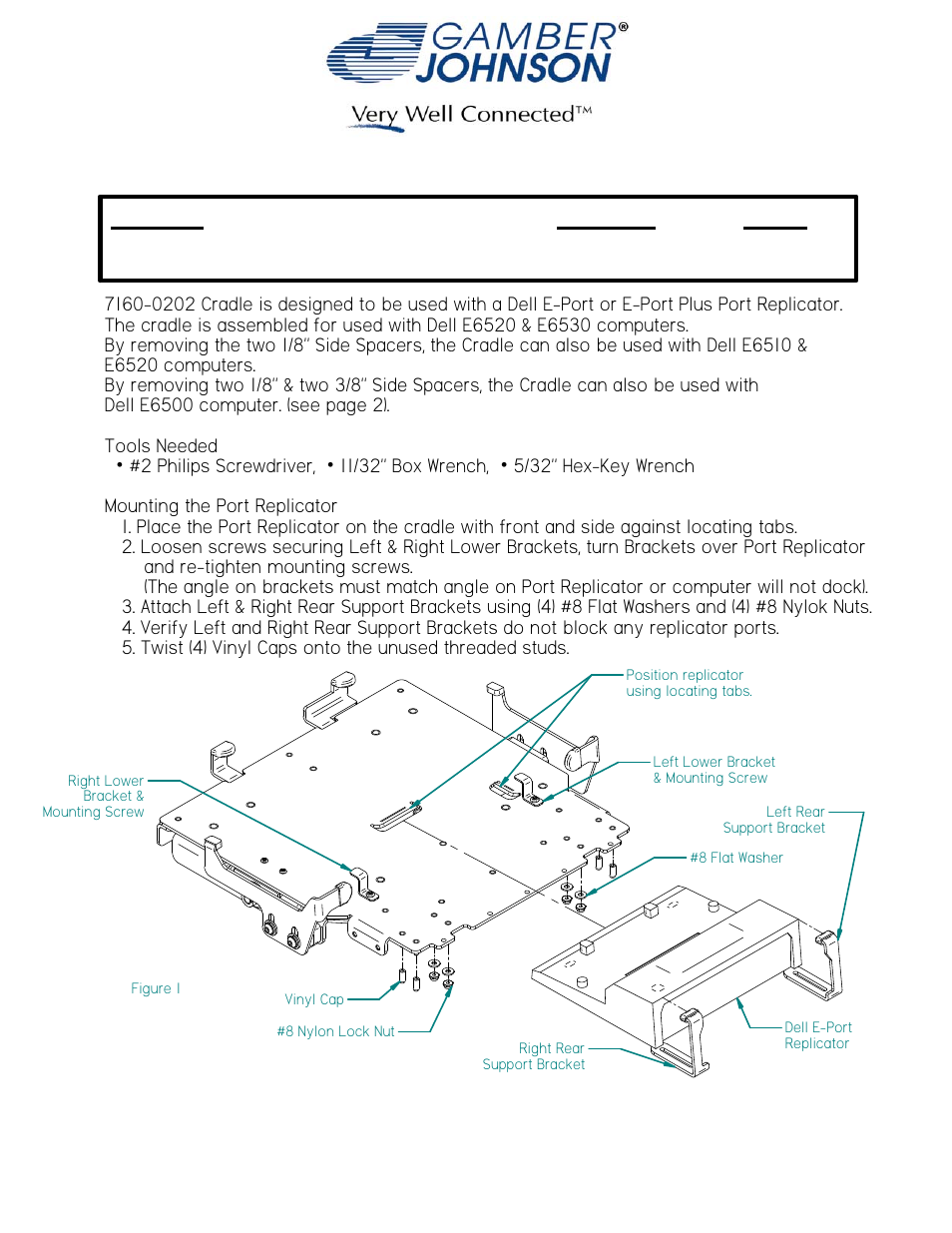 Gamber-Johnson 7160-0202 User Manual | 5 pages