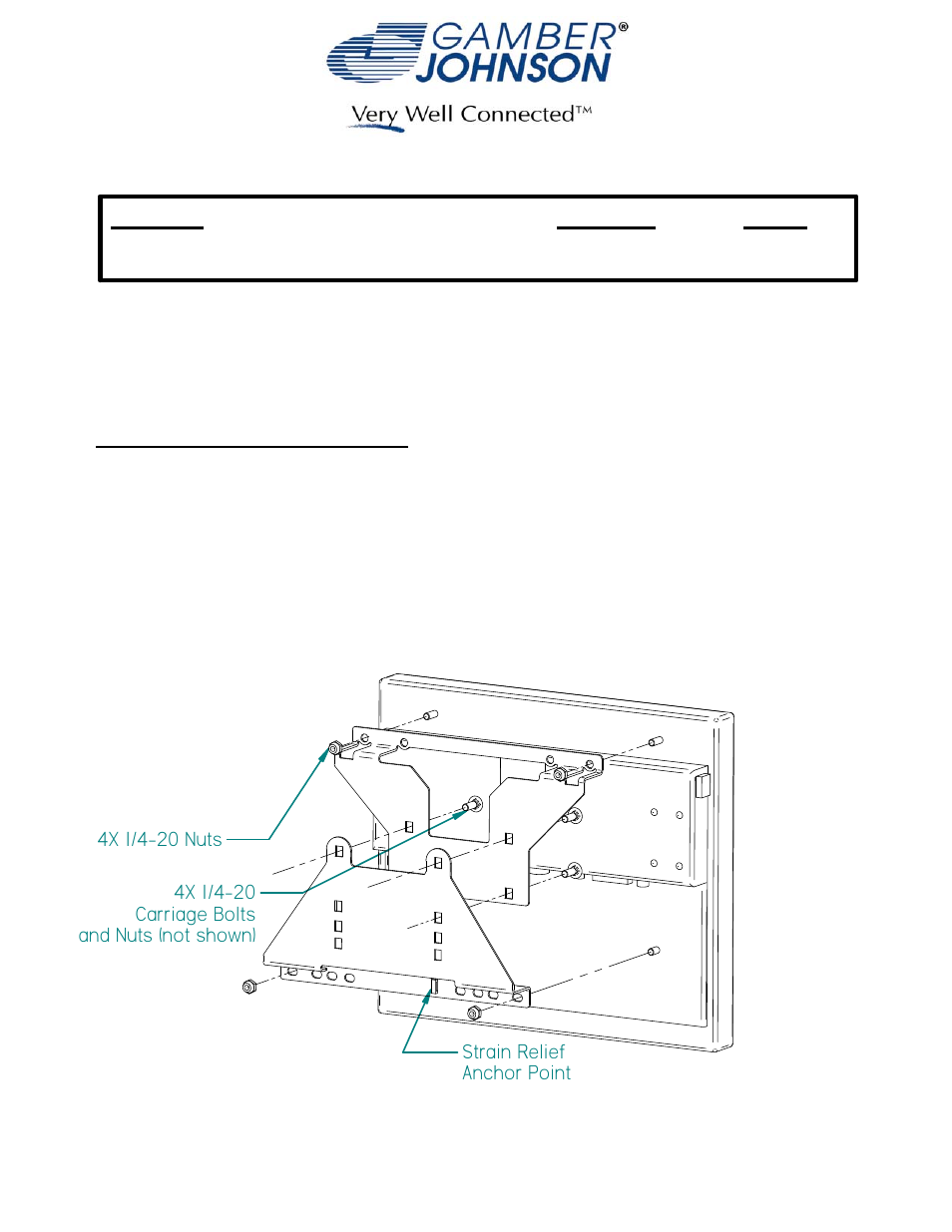 Gamber-Johnson 7160-0302 User Manual | 2 pages