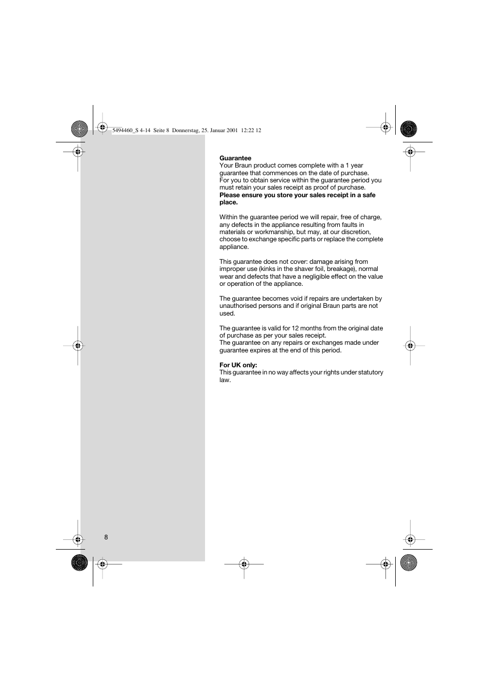 Braun 7516 User Manual | Page 8 / 14