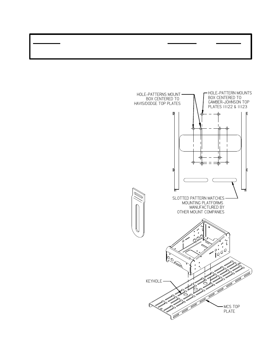 Gamber-Johnson MCS-LOWBOX User Manual | 3 pages