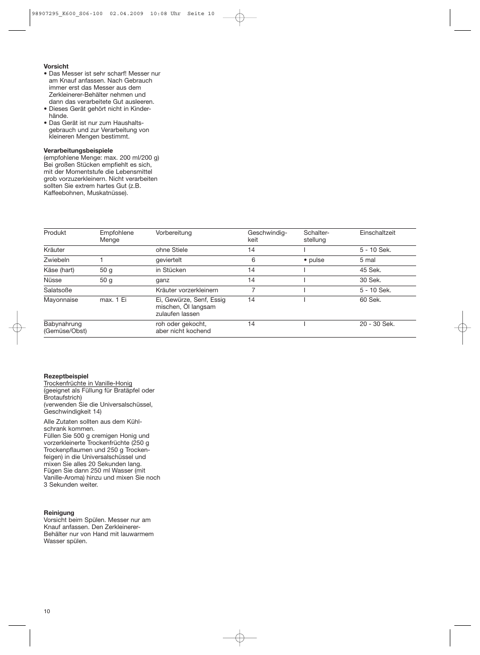 Braun CombiMax 650 User Manual | Page 9 / 95