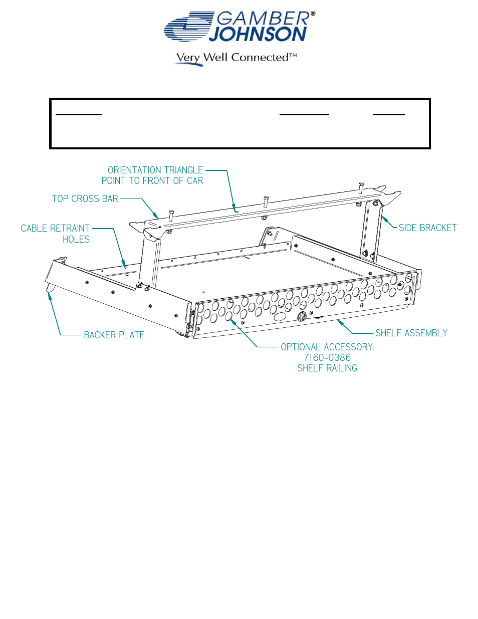 Gamber-Johnson 7160-0380 User Manual | 3 pages