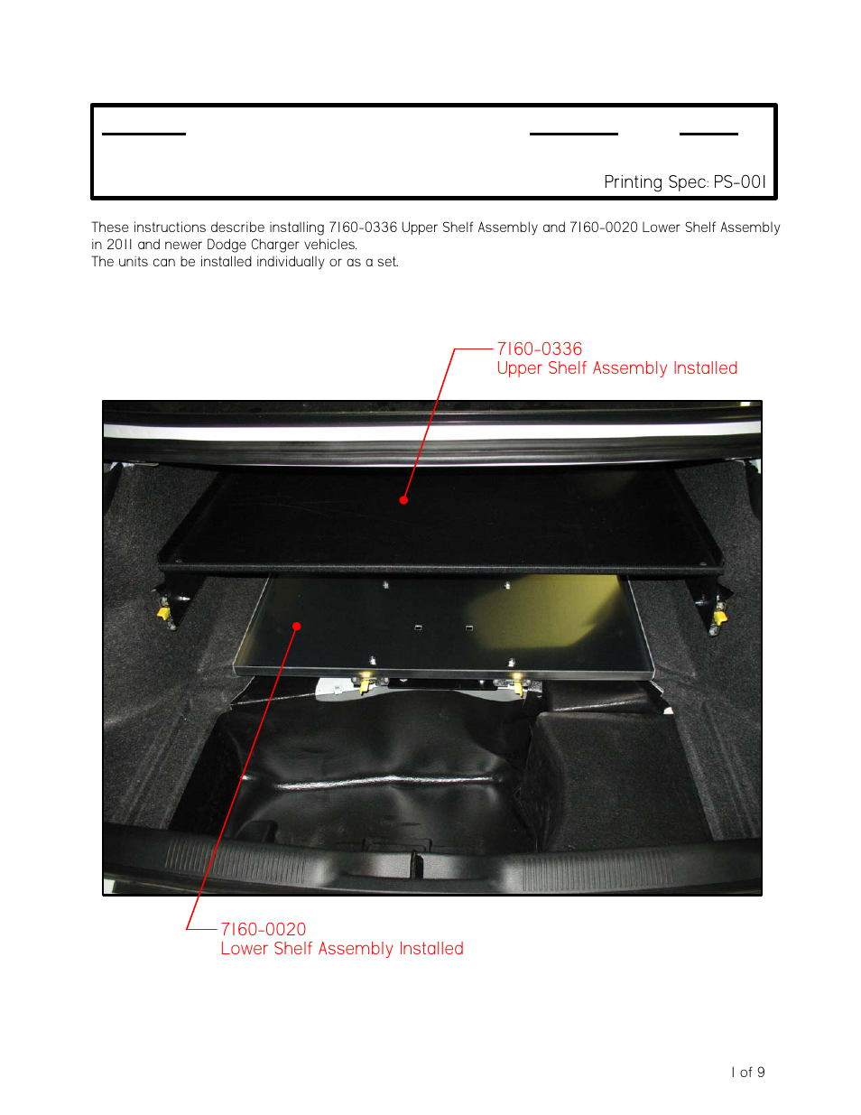 Gamber-Johnson 7160-0020 User Manual | 9 pages