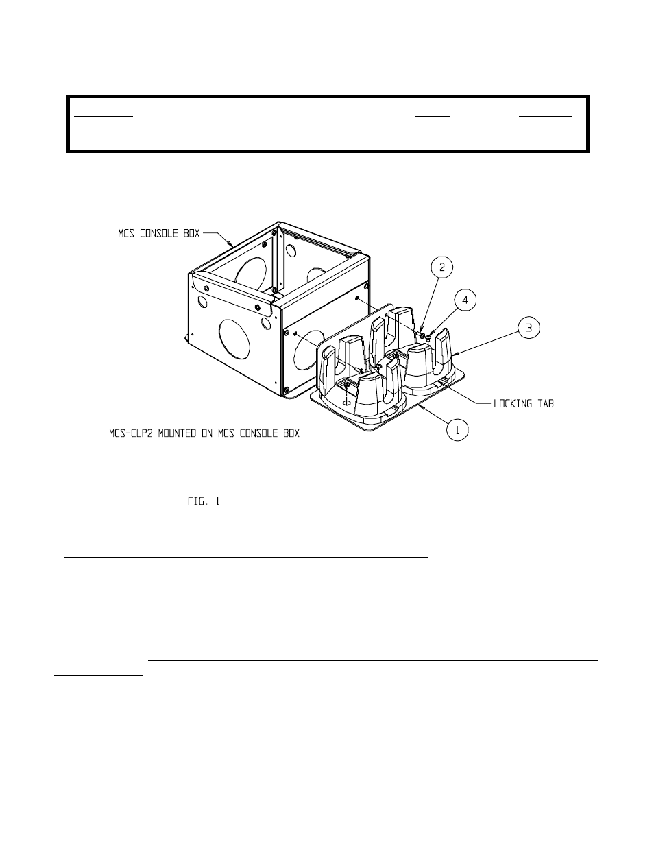 Gamber-Johnson MCS-CUP2 User Manual | 2 pages