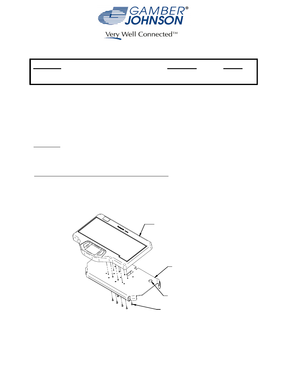 Gamber-Johnson 7160-0330 User Manual | 3 pages