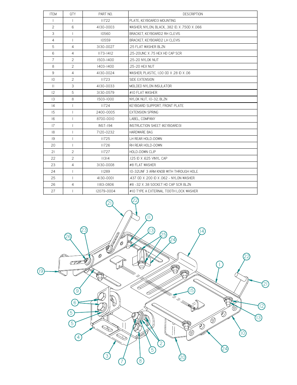 Gamber-Johnson KEYBOARD3 User Manual | Page 4 / 4