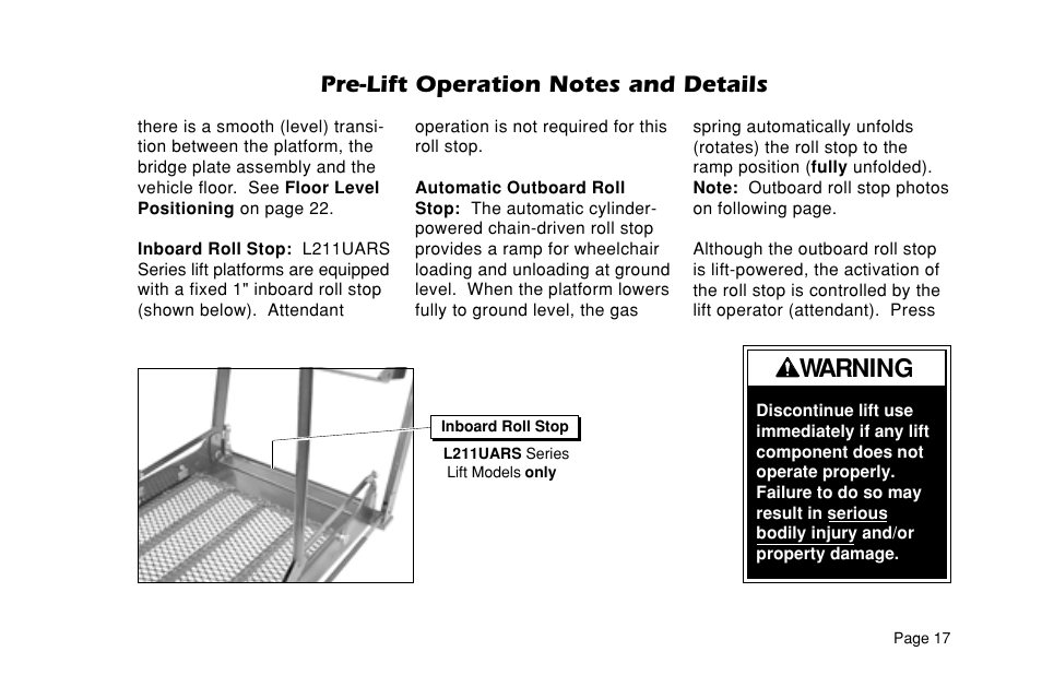 Warning | Braun ULTRA SERIES 05 L200UARS User Manual | Page 19 / 51