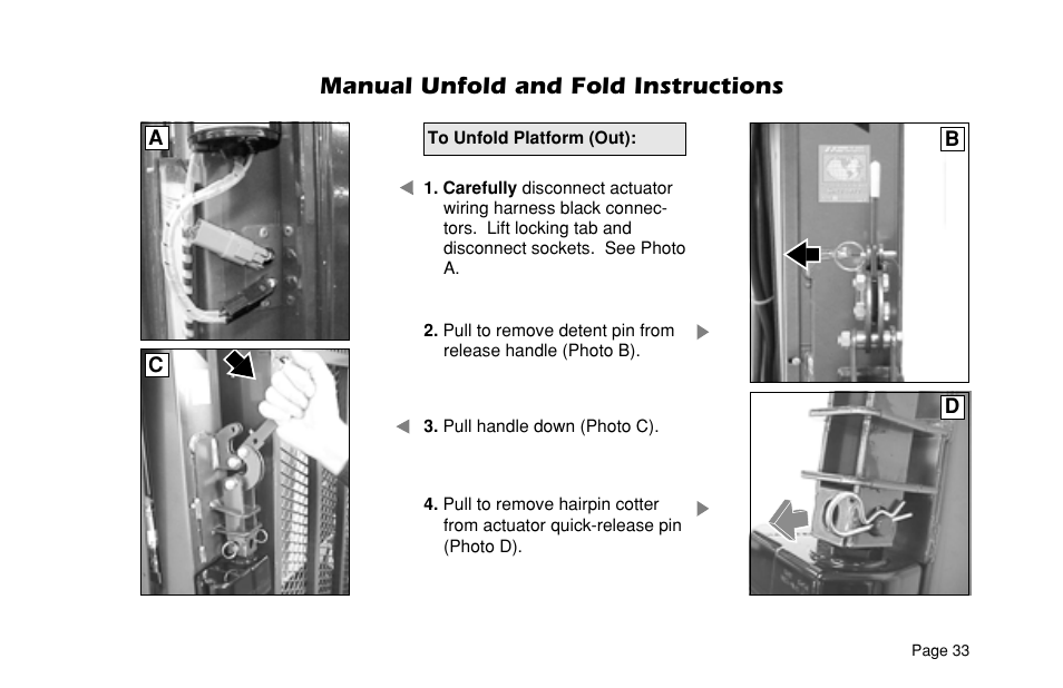 Manual unfold and fold instructions | Braun ULTRA SERIES 05 L200UARS User Manual | Page 35 / 51