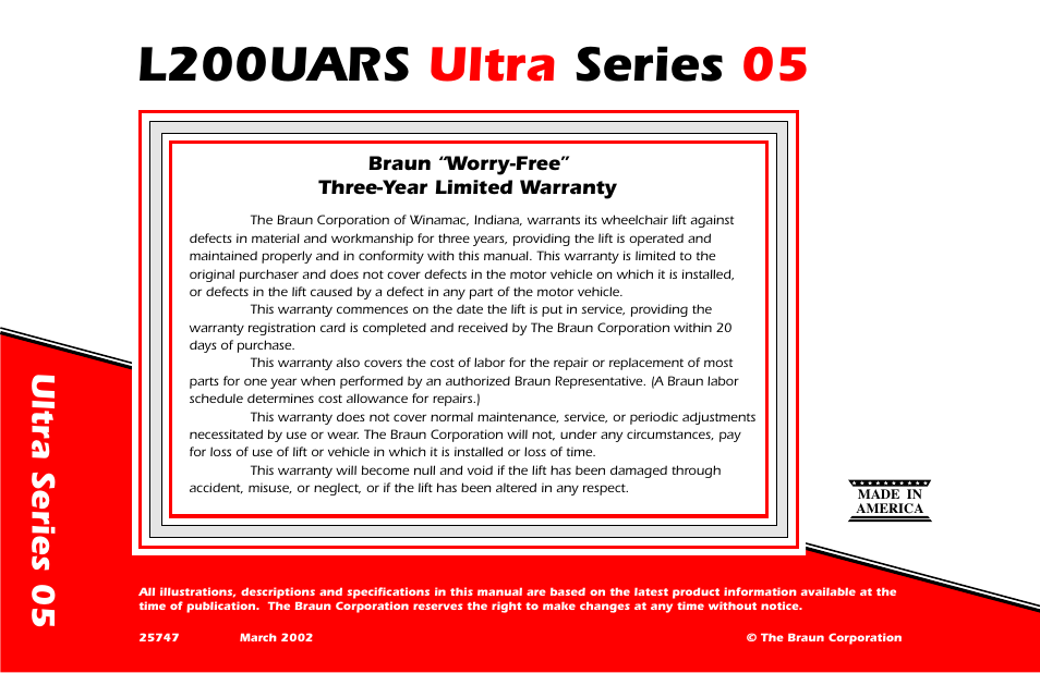 5ltra | Braun ULTRA SERIES 05 L200UARS User Manual | Page 51 / 51