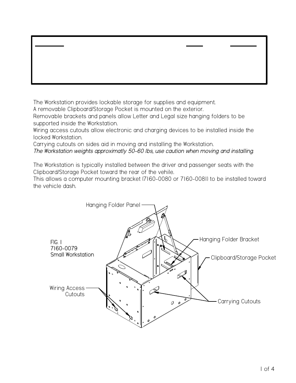 Gamber-Johnson 7160-0079 User Manual | 4 pages