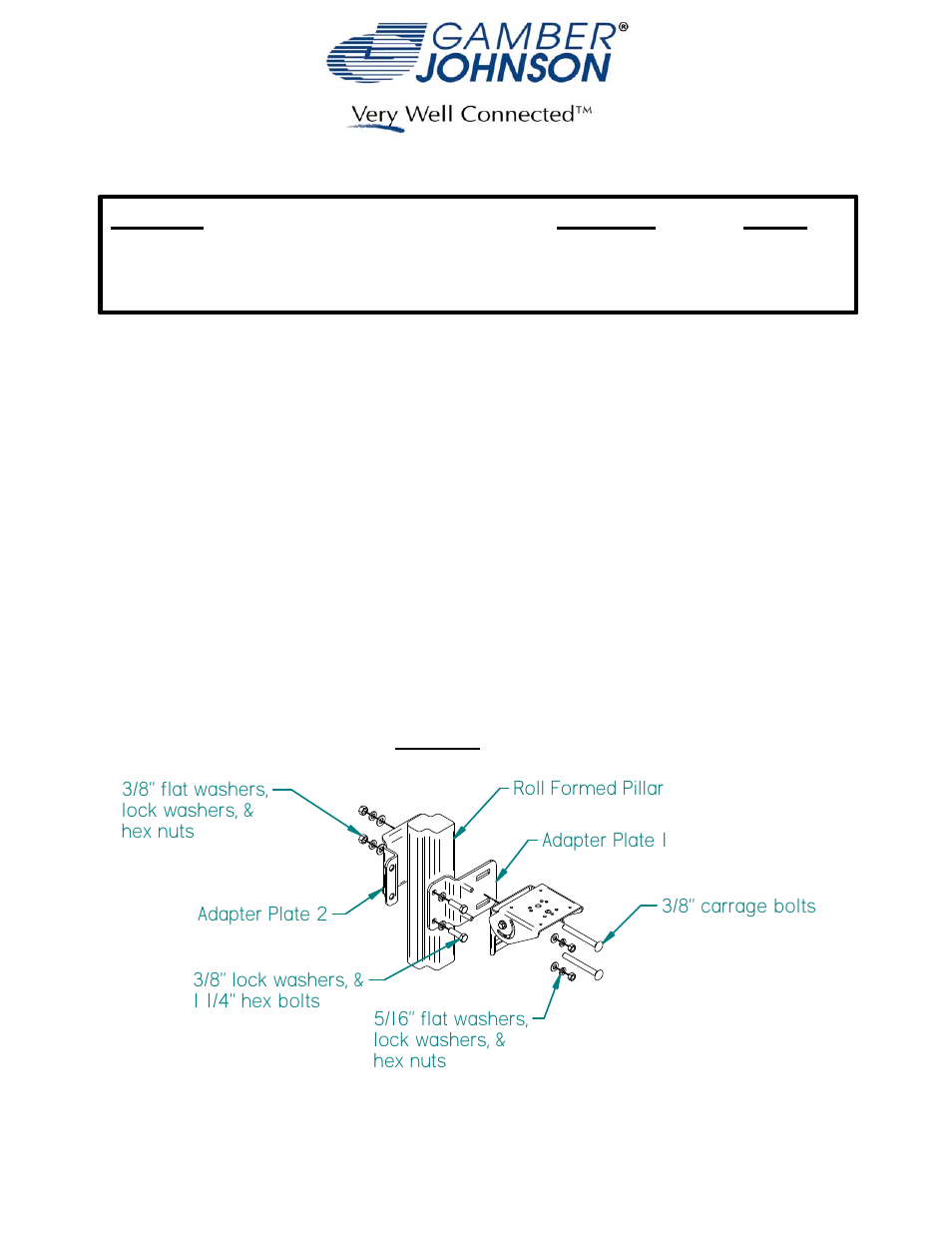 Gamber-Johnson 7160-0418 User Manual | 3 pages