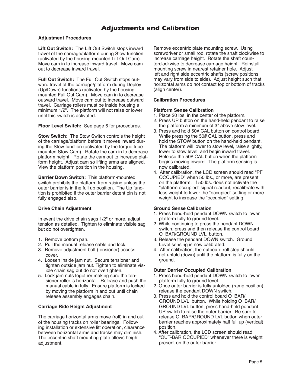 Adjustments and calibration | Braun NUVL603C User Manual | Page 7 / 38