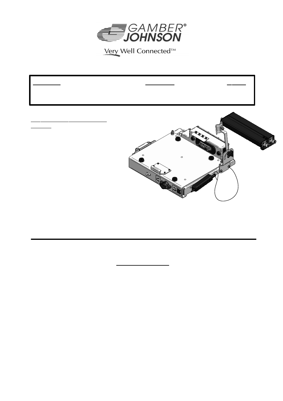 Gamber-Johnson 7160-0377-xx User Manual | 10 pages