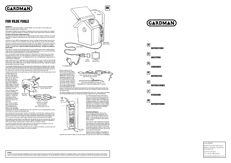 Gardman BW Nest Box User Manual | 4 pages