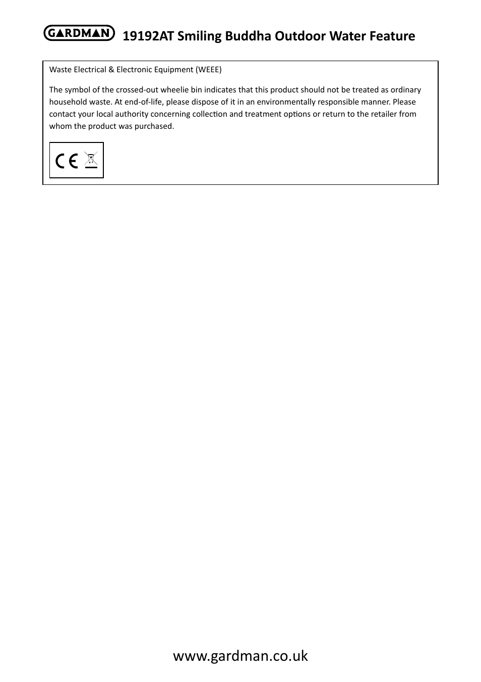 Gardman Smiling Buddha User Manual | Page 5 / 6