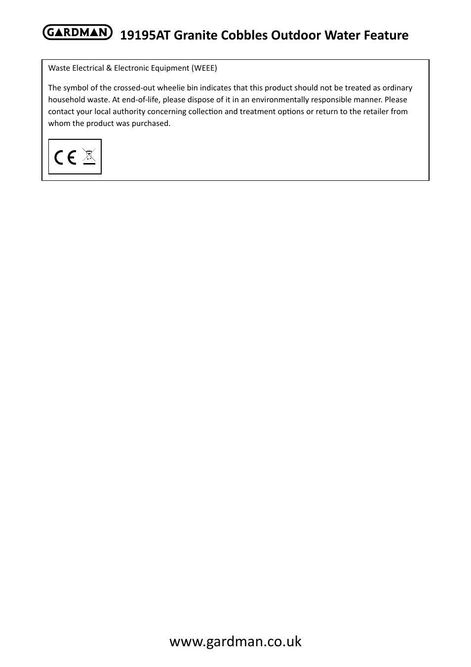 Gardman Granite Cobbles User Manual | Page 5 / 6