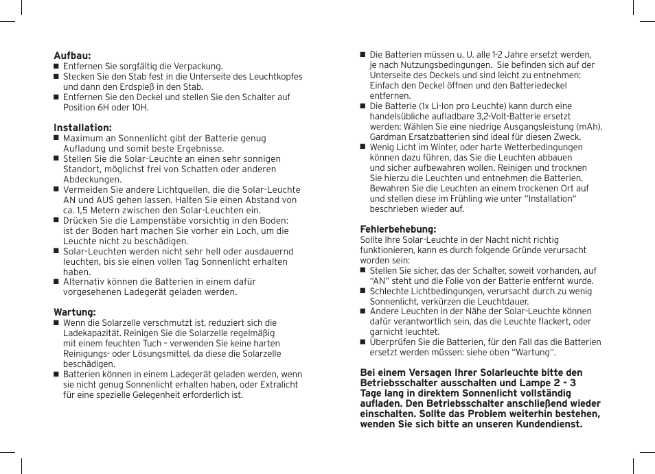 Gardman 2 Solar Ultra User Manual | Page 4 / 12
