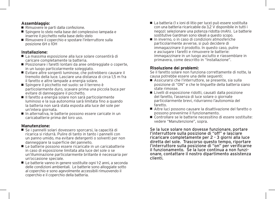 Gardman 2 Solar JET Ultra User Manual | Page 10 / 12