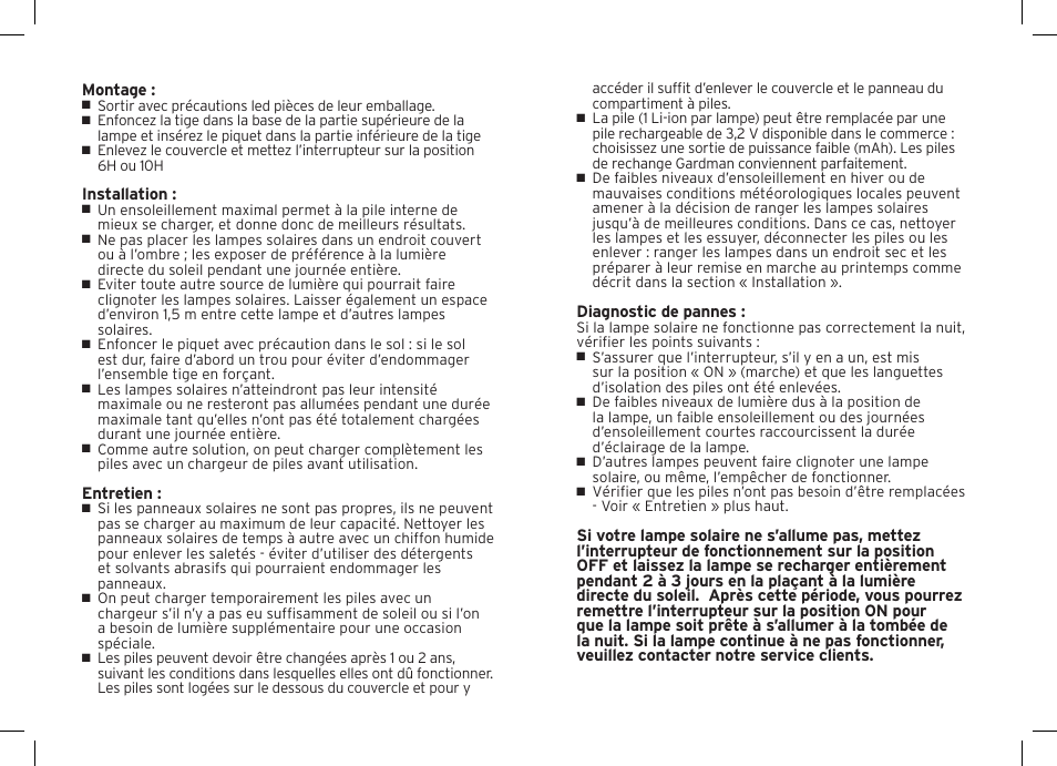 Gardman 2 Solar JET Ultra User Manual | Page 6 / 12