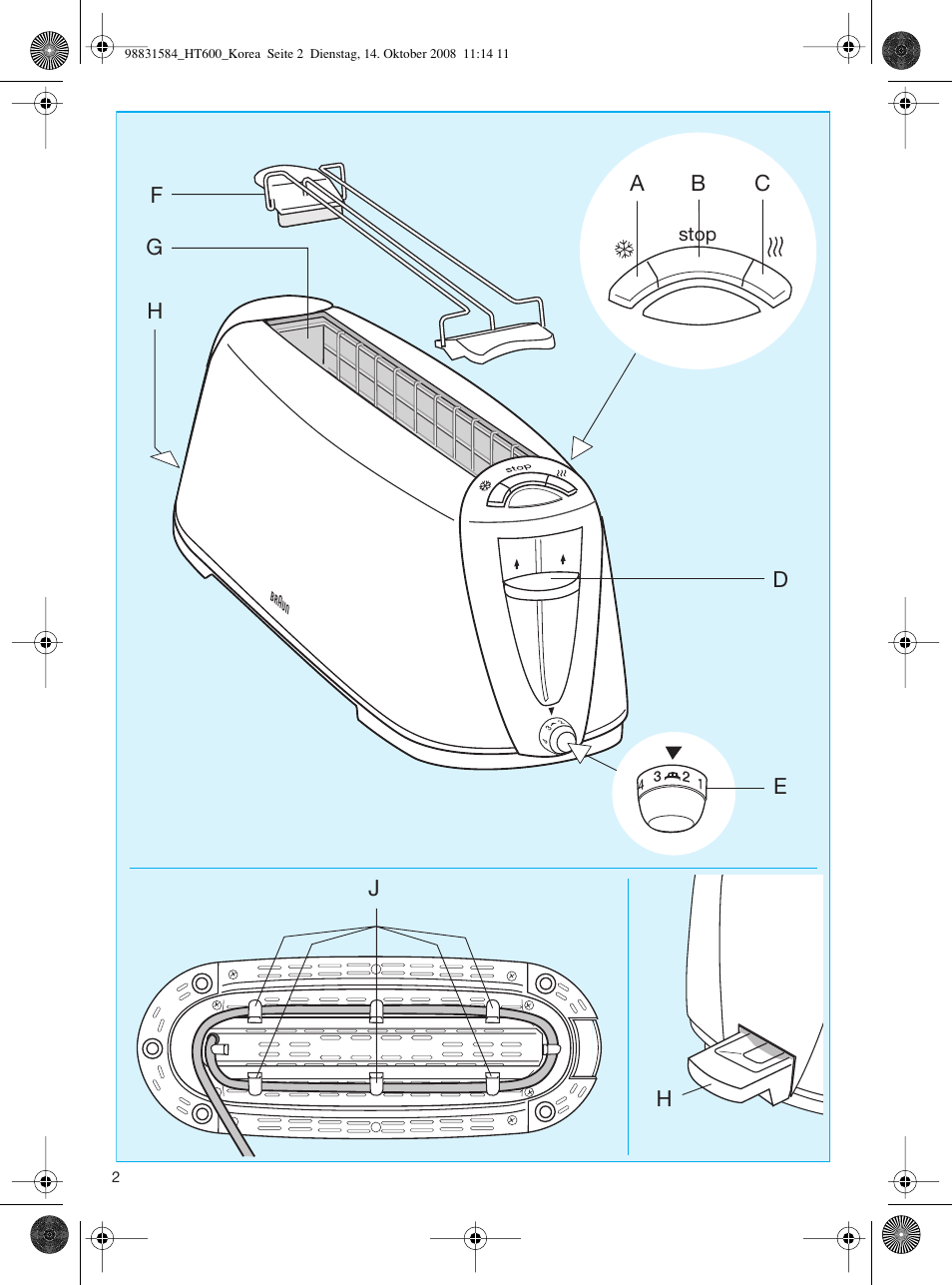 Braun SOMMELIER HT 600 User Manual | Page 2 / 6