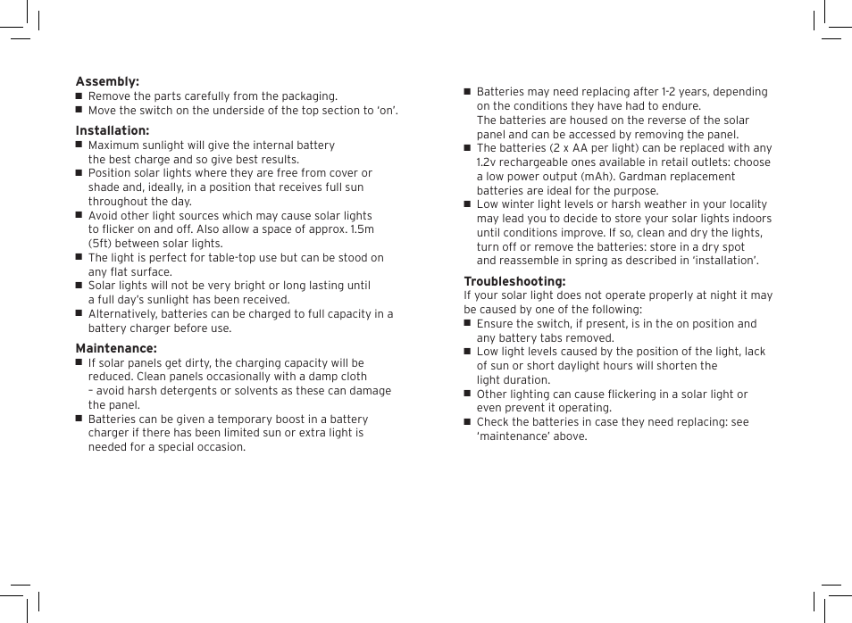 Gardman Flickering Bronze Candle Lantern 1 User Manual | Page 2 / 12