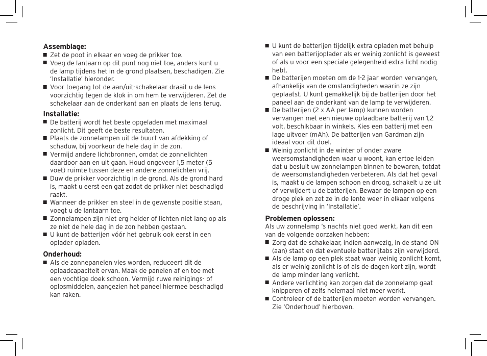 Gardman Coach Light translation User Manual | Page 8 / 12