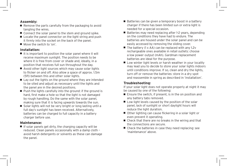 Gardman Crystal bubble sticks User Manual | Page 2 / 12