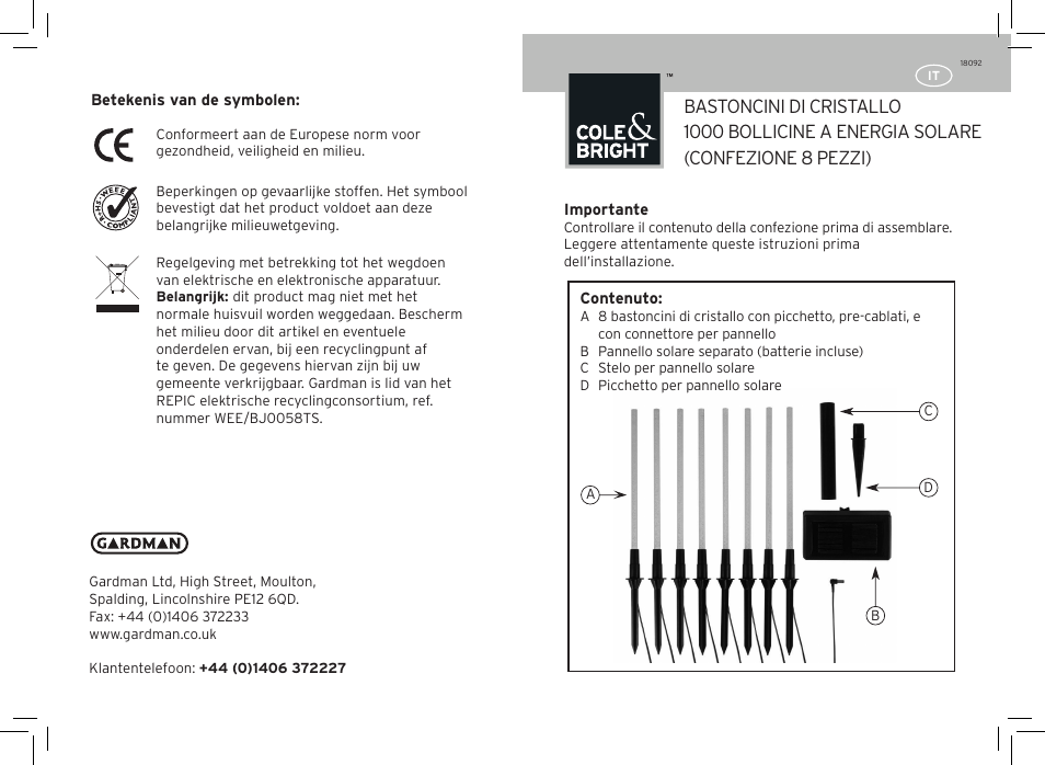 Gardman Crystal bubble sticks User Manual | Page 9 / 12