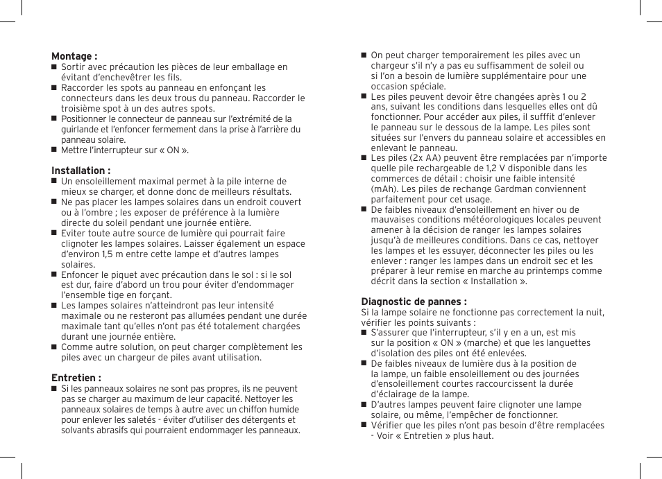 Gardman 3 Ultra Bright Stainless Steel Spot Lights User Manual | Page 6 / 12