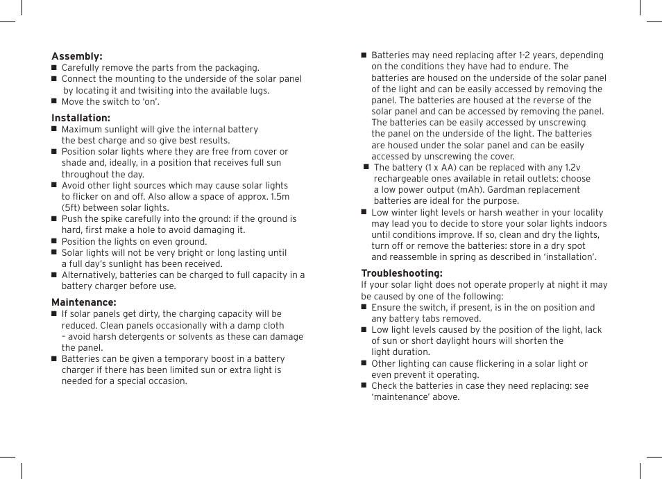 Gardman Color Changing Iceberg Light User Manual | Page 2 / 12