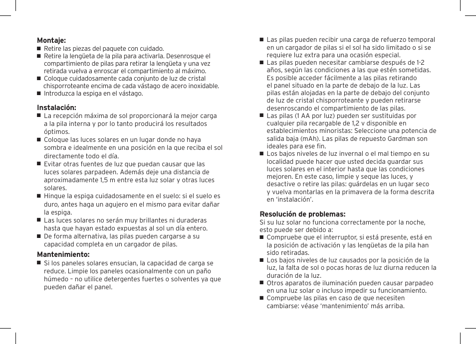 Gardman 2 Ice Tower Lights User Manual | Page 12 / 12