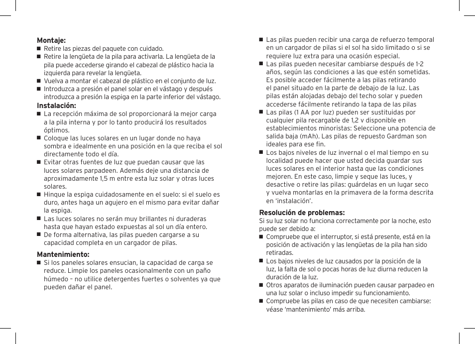 Gardman 2 Carriage Post Lights User Manual | Page 12 / 12