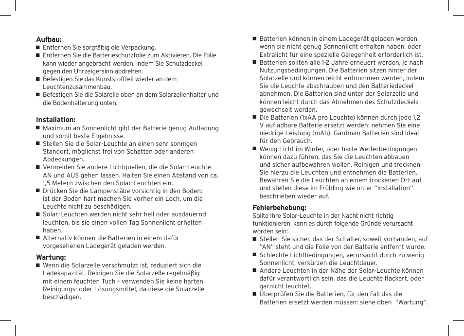 Gardman 2 Carriage Post Lights User Manual | Page 4 / 12