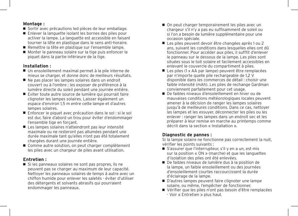 Gardman 2 Carriage Post Lights User Manual | Page 6 / 12