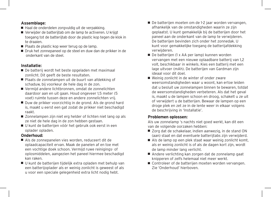 Gardman 2 Carriage Post Lights User Manual | Page 8 / 12